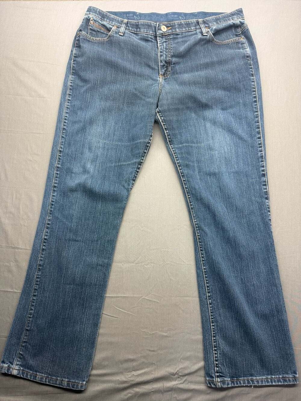 Wrangler Q-Baby No Gap Waistband Women's Bootcut Jeans Size 19/20 x 34